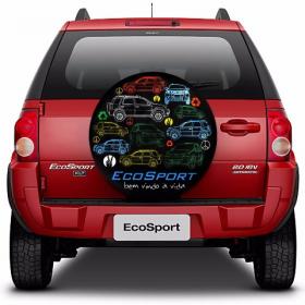 Capa para Estepe Ecosport Eco Color Com Cadeado